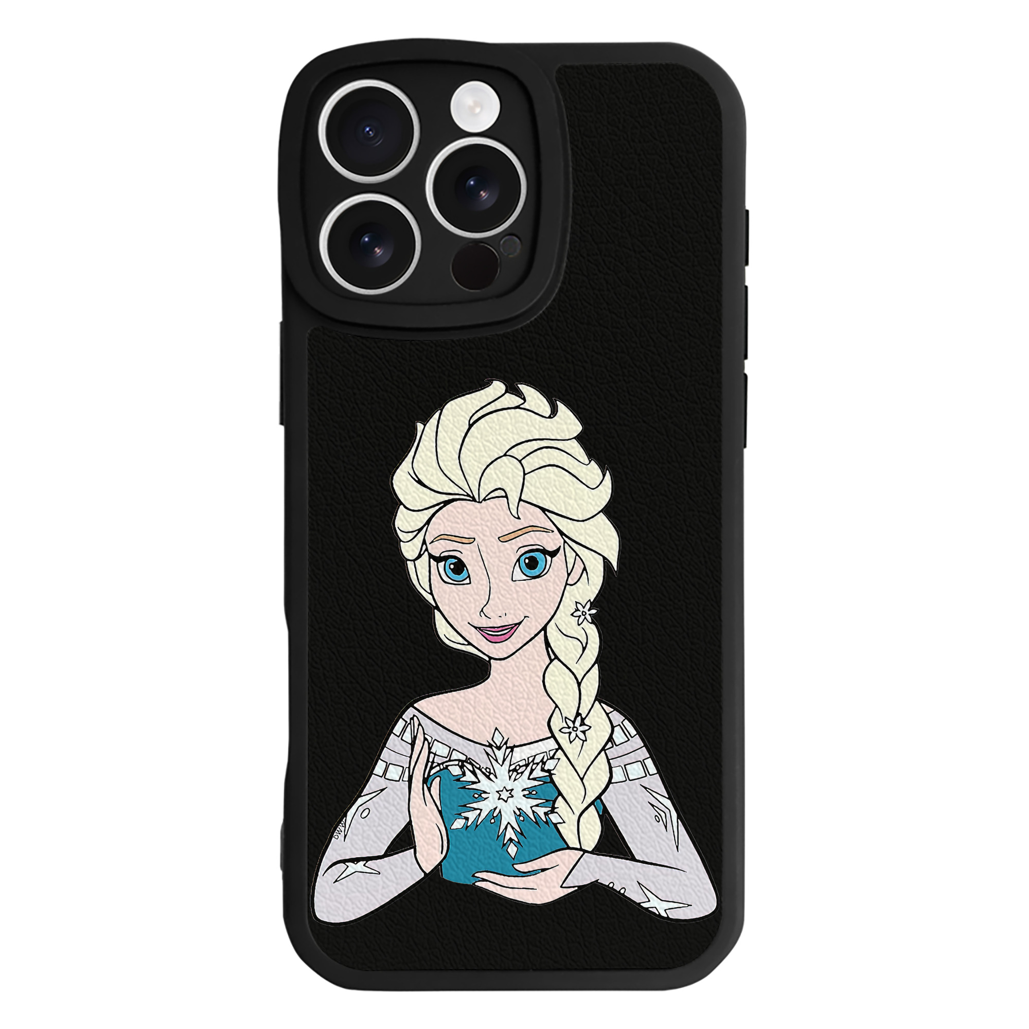 （画像用） アナと雪の女王 アンナ エルサ Frozen Anna Elsa 【iPhone 16シリーズ対応】シリコンスマホケース（レザー調） 材質：シリコン
